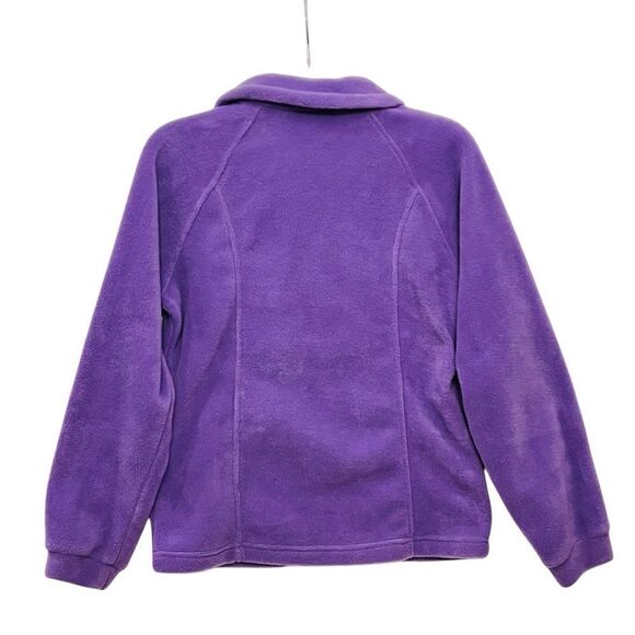 NEW Columbia Purple Fleece Jacket Sz 14/16 Girl Pockets Full Zip Coat - Picture 5 of 12